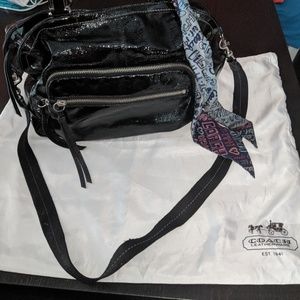 Authentic Leather Coach Diaper Bag